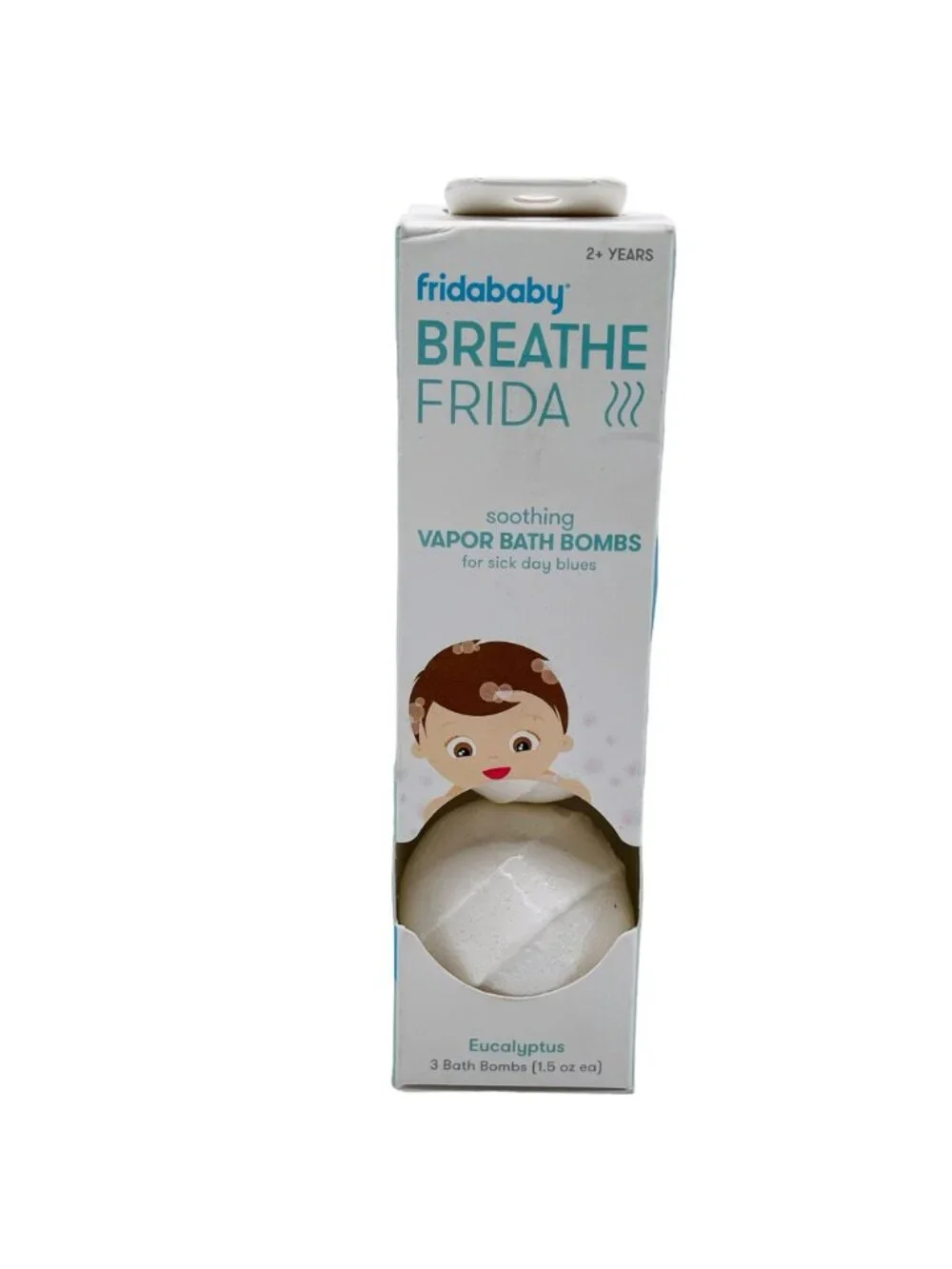 2 pack Fridababy Breathe Frida Soothing Vapor Bath Bombs Eucalyptus & Lavender 6